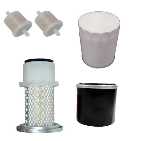 Aic Replacement Parts New Filter Kit Air/Fuel/Oil/HST Fits Kubota G1700 G1800 G1900 G2000 GF1800 66021-36060-FILTERSET